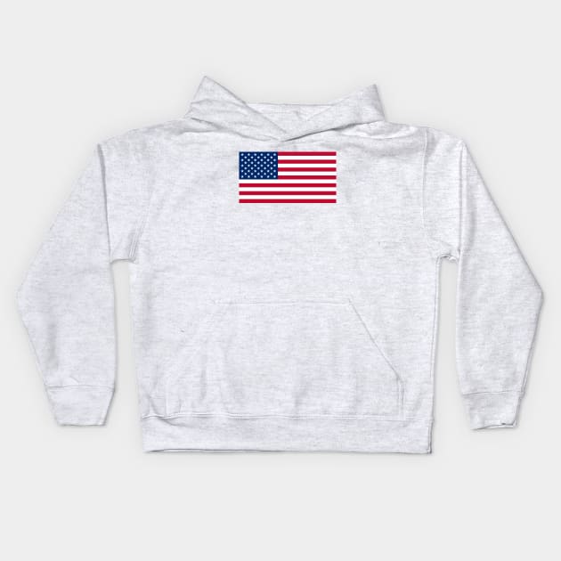 American Flag with USA mask flag Kids Hoodie by remixer2020